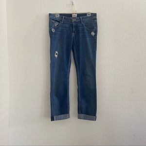 HUDSON Bacara Cropped/Cuffed Denim Jeans Size 26